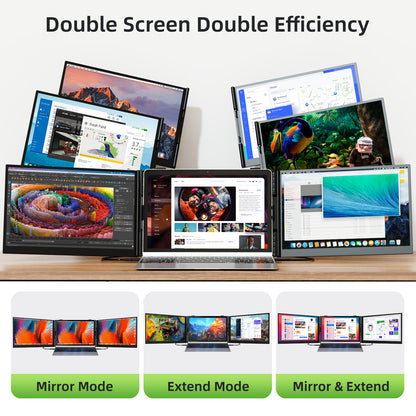 Kwumsy S8PRO MAX 世界初・1.2kg超軽量 15.3インチ デュアルスクリーン ポータブルディスプレイ